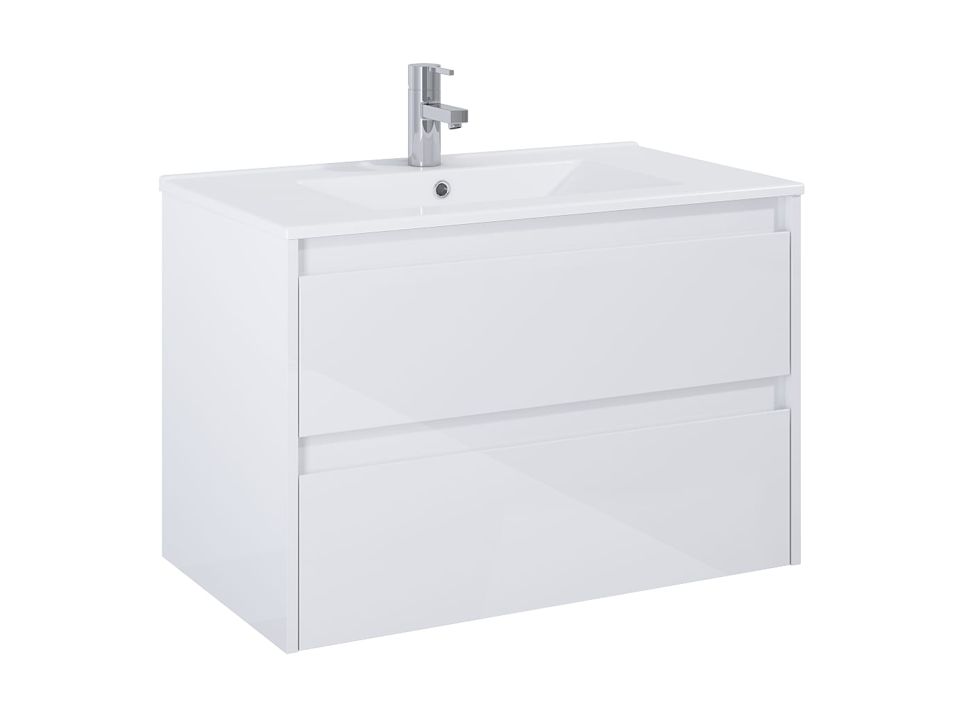 Roca Dulap cu lavoar roca claudia, suspendat, 81 x 46 x 65 cm, setare, lucios, alb, a851926806