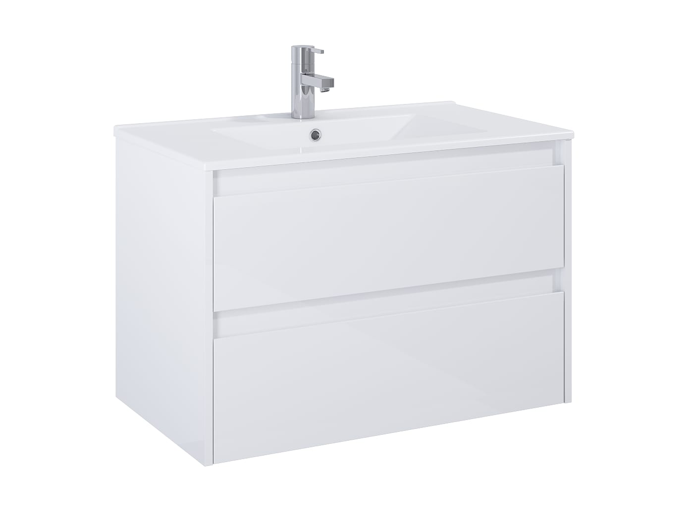 Roca Dulap cu lavoar roca claudia, suspendat, 81 x 46 x 65 cm, setare, mat, alb, a851926529
