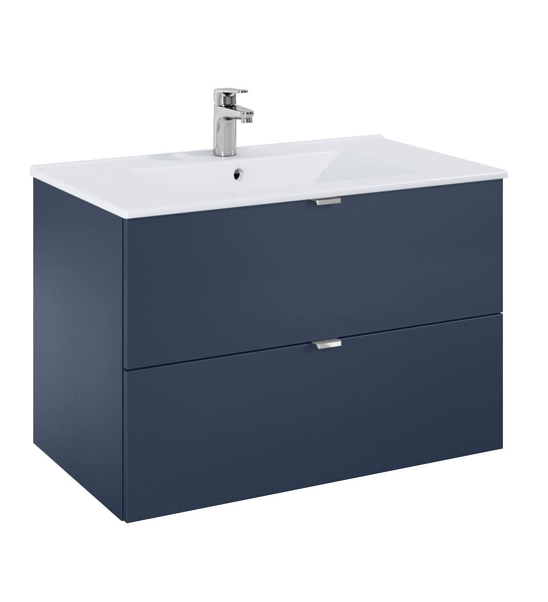 Roca Dulap cu lavoar roca elegant plus, suspendat, 81 x 46 x 53 cm, sertare, mat, albastru, a852019538