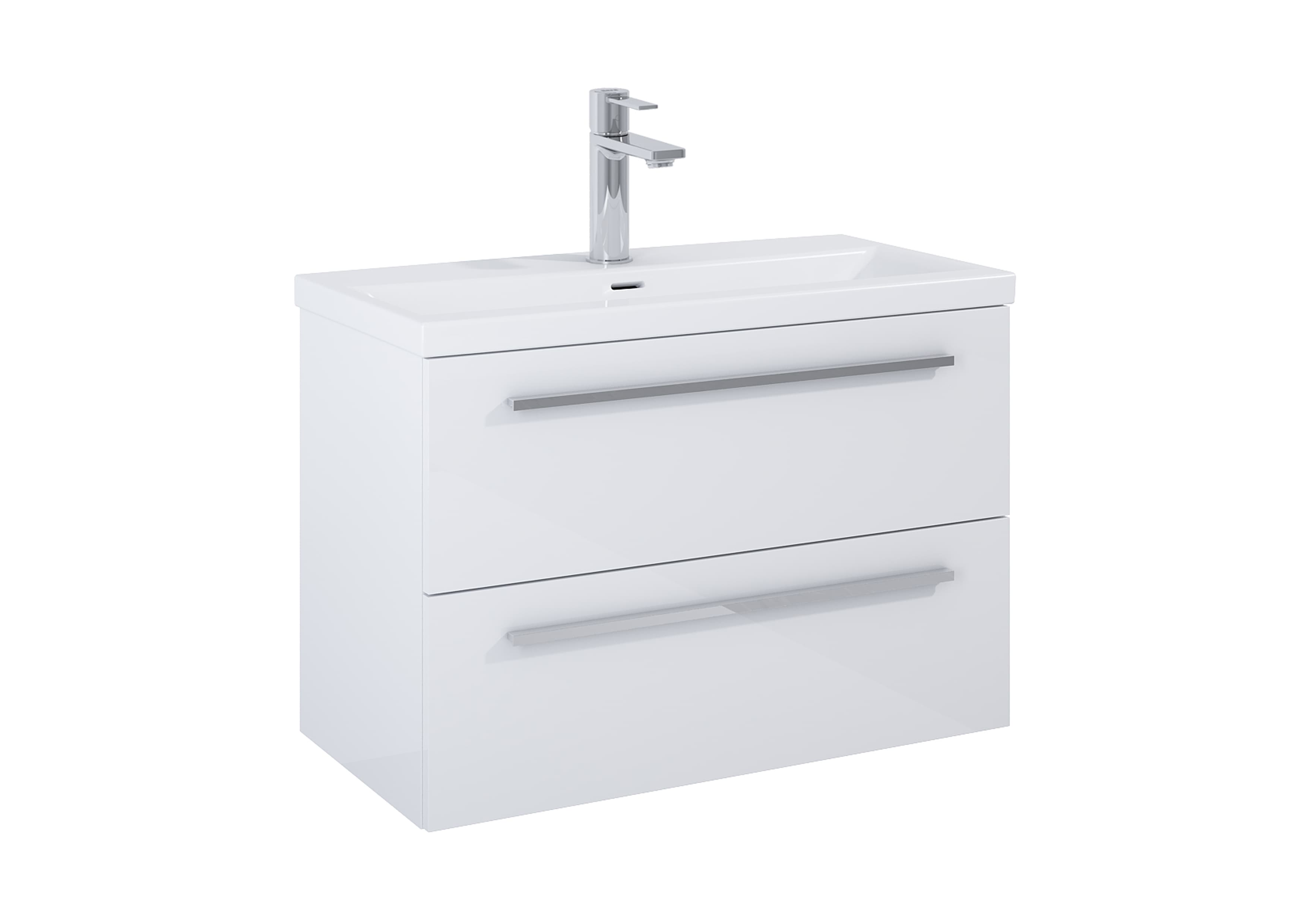 Roca Dulap cu lavoar roca kwadro, suspendat, 81 x 40 x 53 cm, sertar, lucios, alb, a852476806