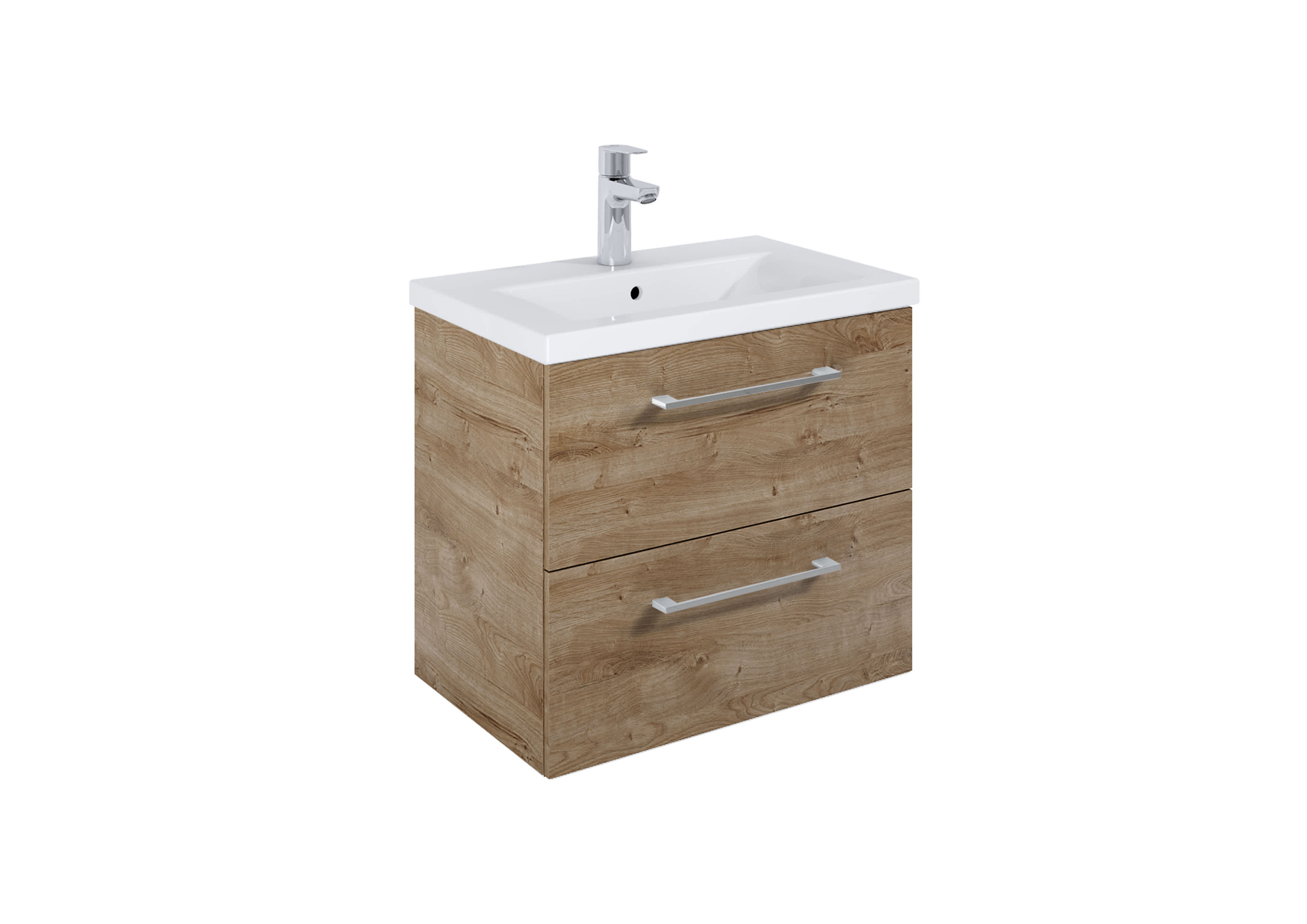 Roca Dulap cu lavoar roca roma plus, suspendat, 61 x 40 x 53 cm, sertare, mat, maro stejar, a852473808