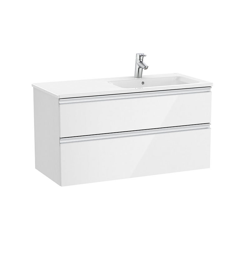 Roca Dulap cu lavoar roca the gap, suspendat, 100 x 46 x 54 cm, setare, lucios, alb, a851482806
