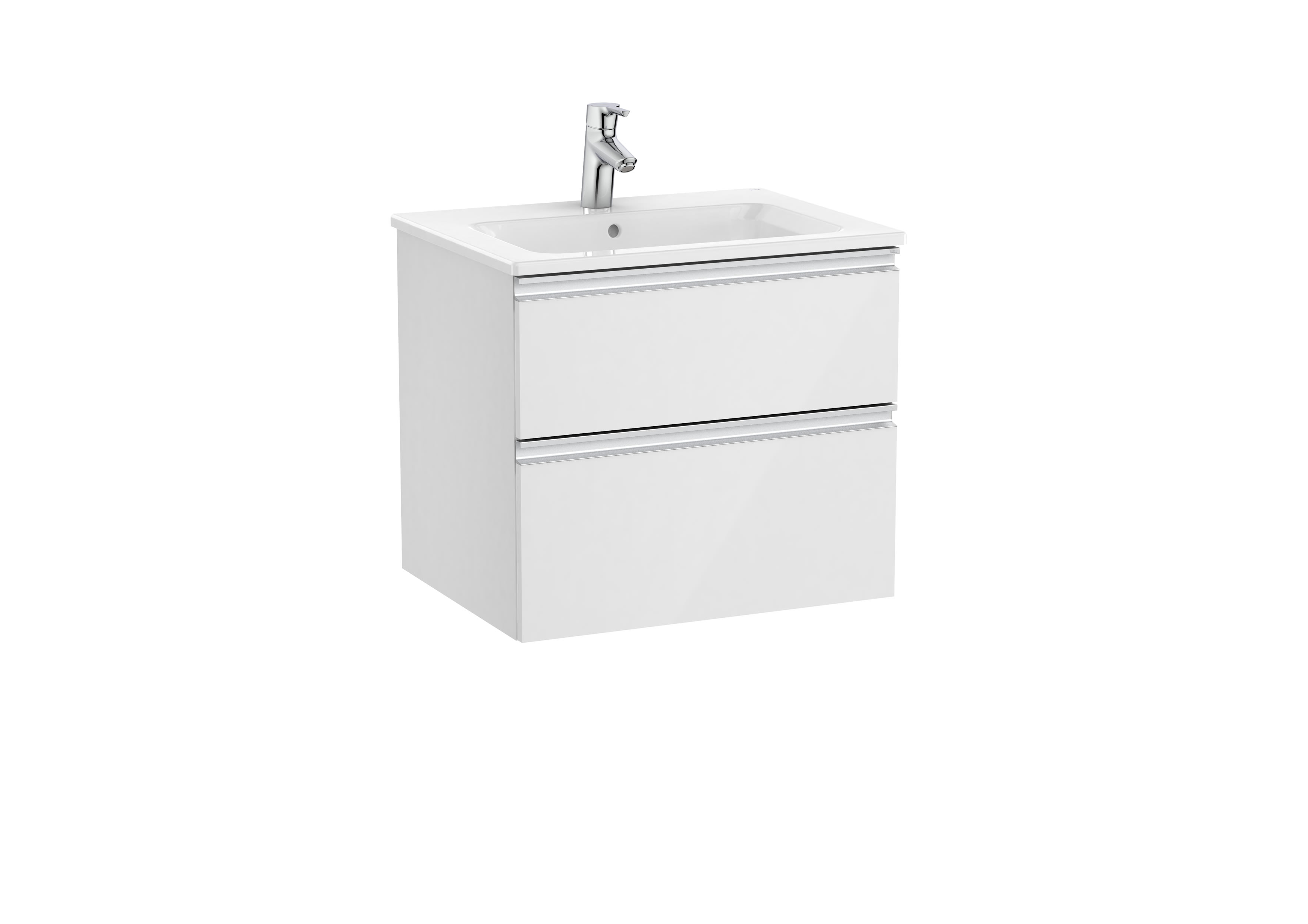 Roca Dulap cu lavoar roca the gap unik, suspendat, 60 x 46 x 54 cm, sertare, lucios, alb, a851476806