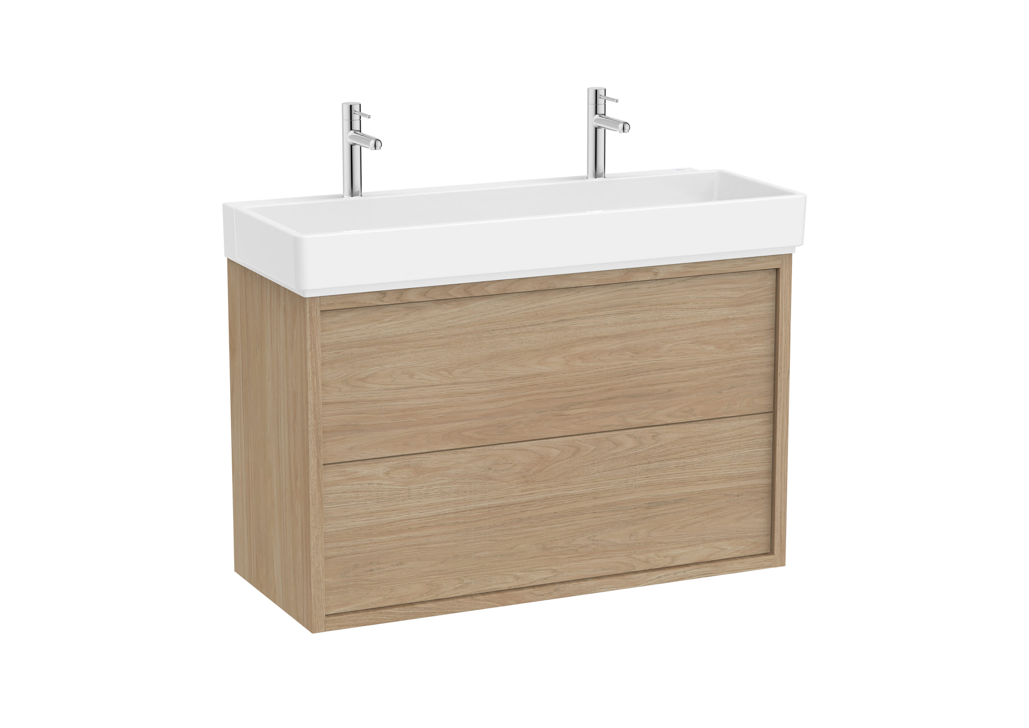 Roca Dulap cu lavoar roca tura, suspendat, 100 x 43 x 60 cm, sertare, mat, maro ulm, a852036565