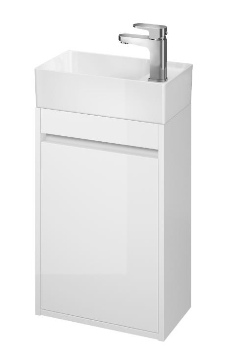 Cersanit Dulap pentru lavoar cersanit crea, suspendat, 39 x 22 x 59 cm, usa, lucios, alb, s924-001