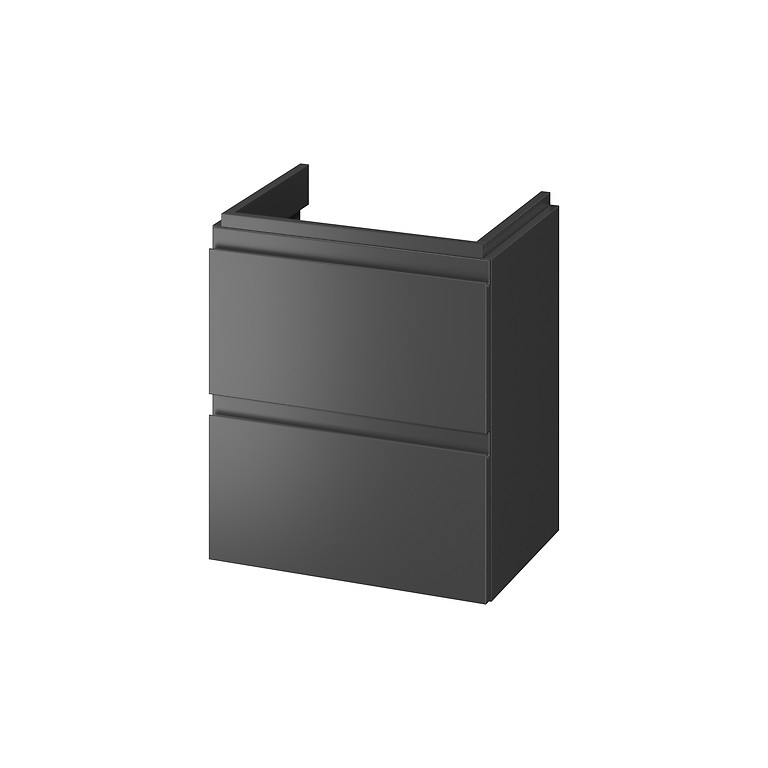 Cersanit Dulap pentru lavoar cersanit moduo, suspendat, 57 x 50 x 35 cm, sertare, mat, antracit, s590-087