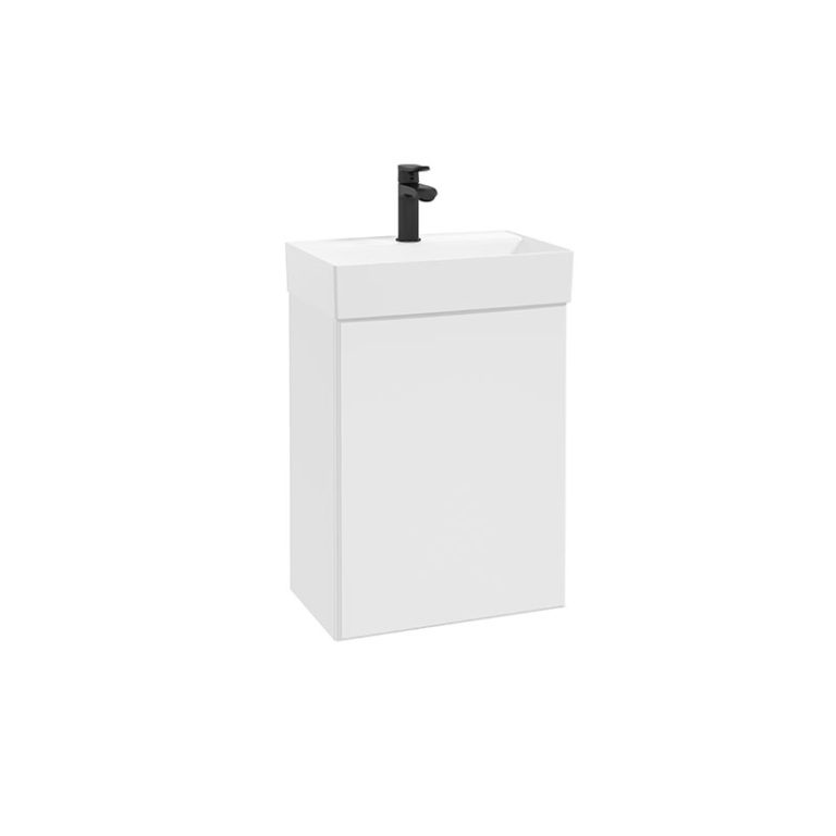 Defra Dulap pentru lavoar defra twig, suspendat, 47 x 60 x 30 cm, usa, lucios, alb, 291-d-05001