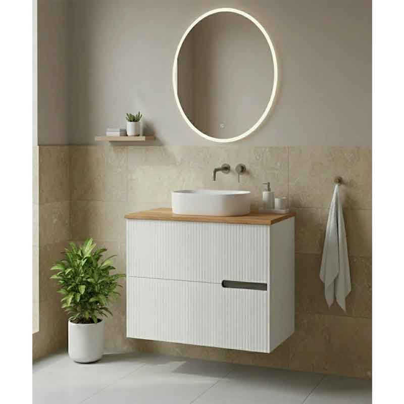 Fluminia Dulap pentru lavoar fluminia malta, suspendat, 60 x 46 x 51 cm, setar, mdf, lucios, alb, malta2-60-r mob alb