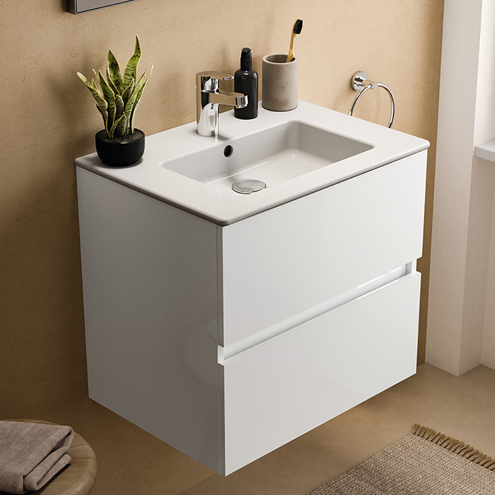 Ideal Standard Dulap pentru lavoar ideal standard eurovit+, suspendat, 55 x 60 x 44 cm, sertar, lucios, alb, r0259wg