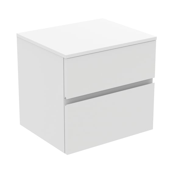 Ideal Standard Dulap pentru lavoar ideal standard finesse, suspendat, 60 x 50 x 55 cm, blat, sertare, mat, alb, e3433y1