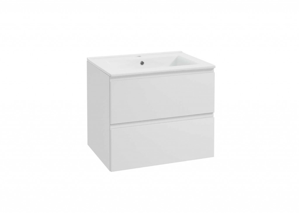 Kielle  Dulap pentru lavoar kielle oudee, suspendat, 60 x 55 x 46 cm, sertare, lucios, alb, 50002600