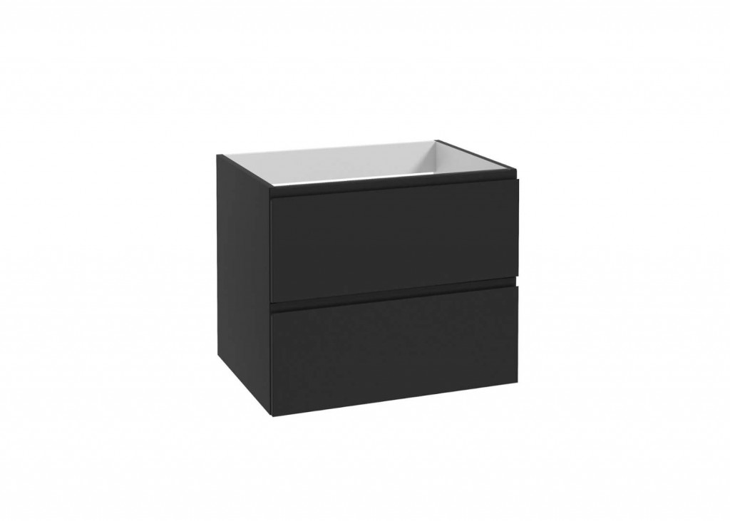 Kielle  Dulap pentru lavoar kielle oudee, suspendat, 60 x 55 x 46 cm, sertare, mat, negru, 50002604