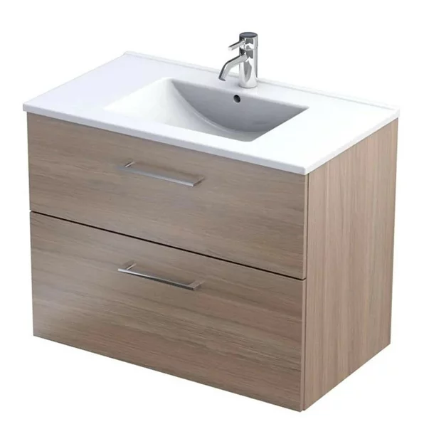 Oristo  Dulap pentru lavoar oristo nova, suspendat, 80 x 45 x 62 cm, sertar, mat, maro, ki01-sd2s-80-81