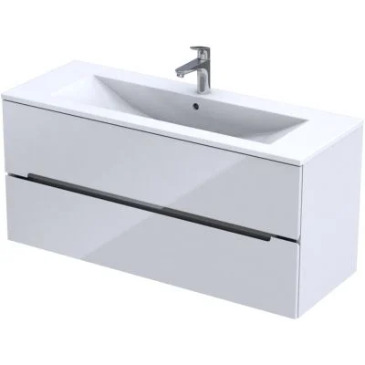 Oristo  Dulap pentru lavoar oristo silver, suspendat, 120 x 45 x 55 cm, sertar, lucios, alb, 33-sd2s-120-1-c