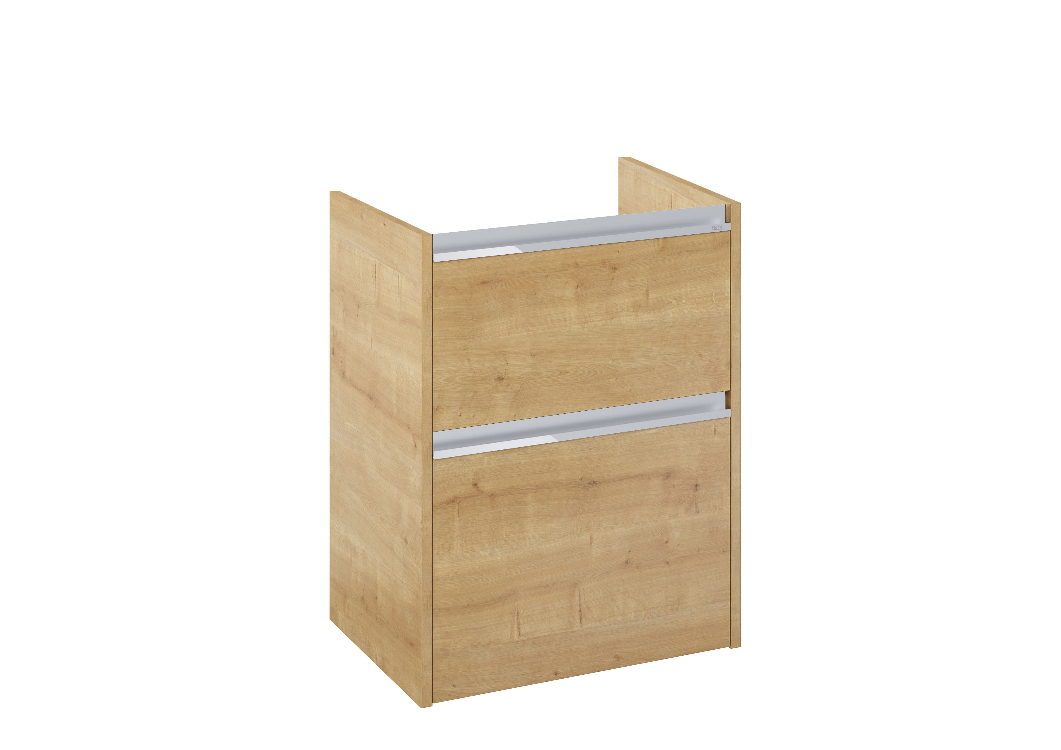 Roca Dulap pentru lavoar roca the gap, suspendat, 59 x 46 x 66 cm, sertare, lucios, mat, maro stejar, a857896464