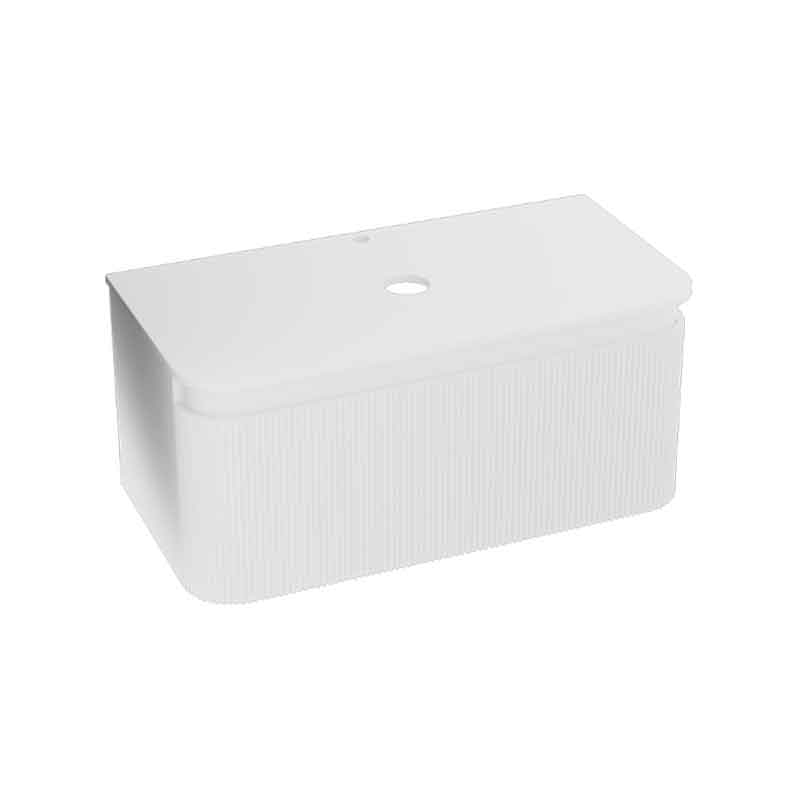 Spectrum Dulap pentru lavoar spectrum milena, suspendat, 100 x 52 x 43 cm, blat lavoar, sertar, mat, alb, 39823