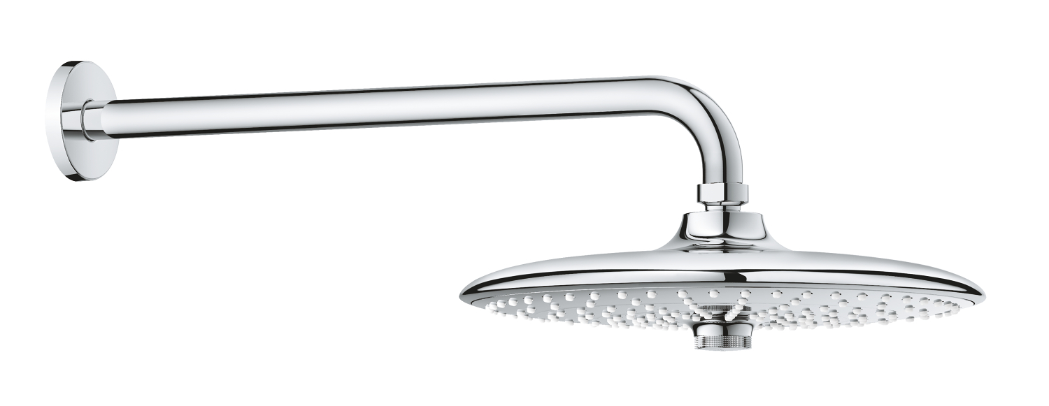Grohe Dus fix grohe euphoria 260, aparent, 1/2'', 260 mm, 3 pulverizari, anti-calcar, crom, 26459000