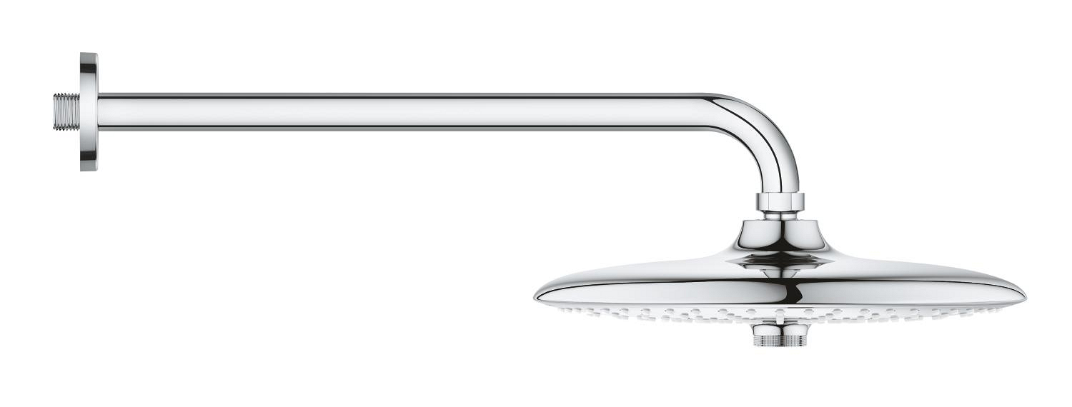 Dus fix Grohe 26458000, 260 mm, 1 bar, 380 mm, 3 pulverizari, 1/2 conexiune instalare, pivotant, Crom