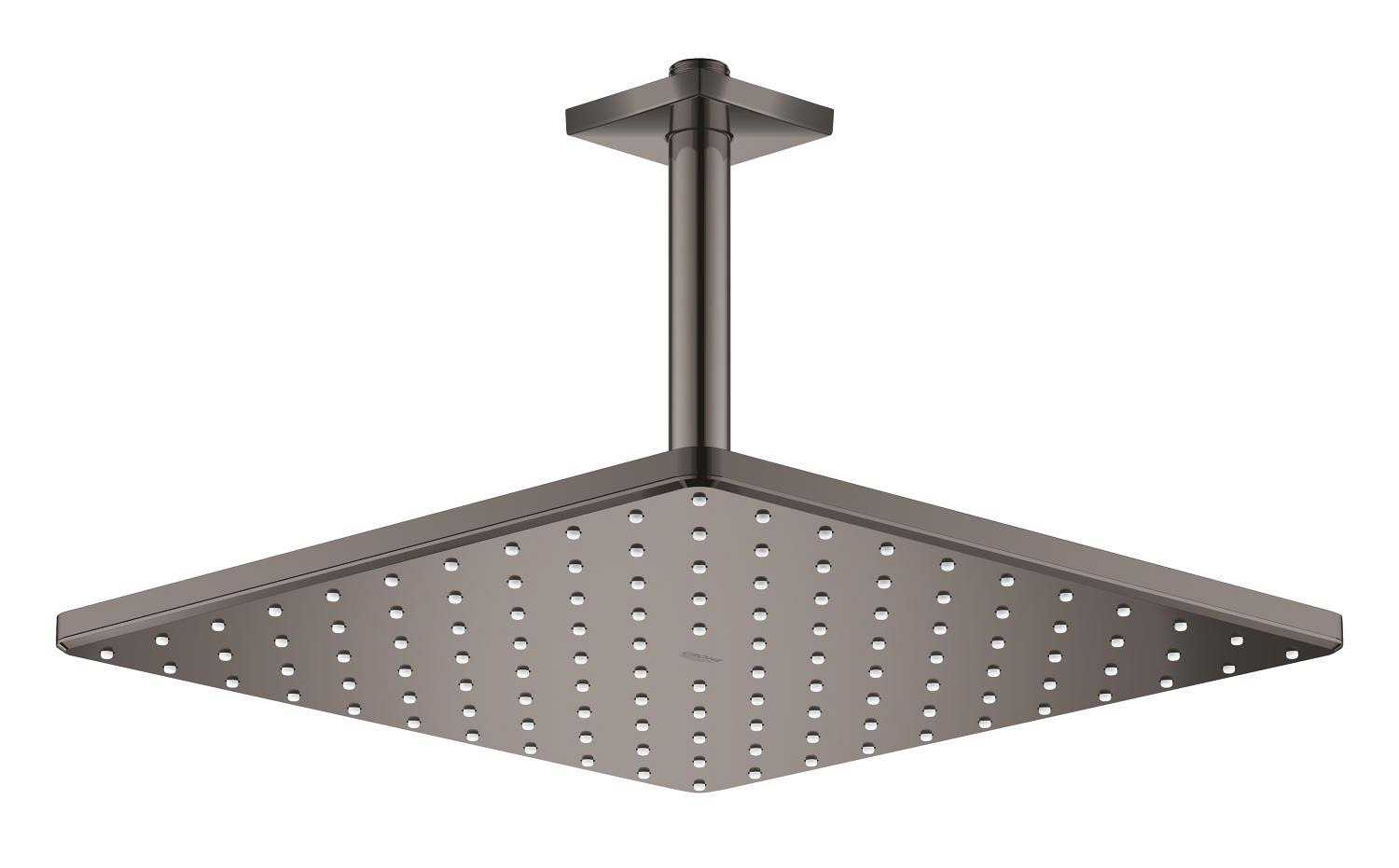 Grohe Dus fix grohe rainshower 310 cube, pe tavan, 310 mm, 1 functie, lucios, grafit, 26566a00