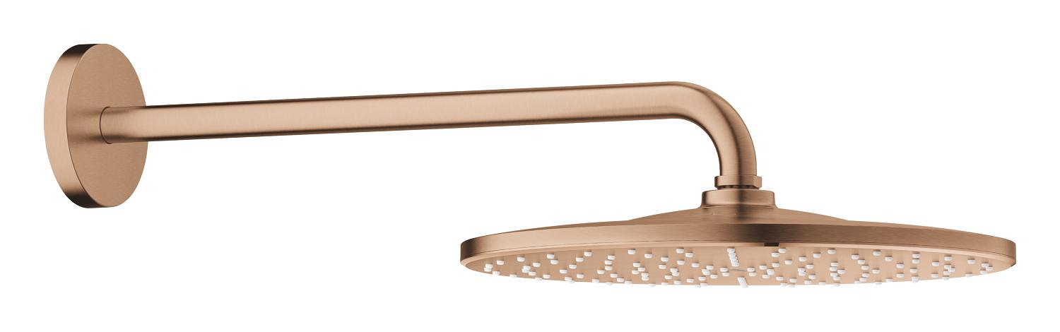Dus fix Grohe 26558DL0, 310 mm, 0.8 bar, 422 mm, 1 pulverizari, 1/2 conexiune instalare, pivotant, Cupru