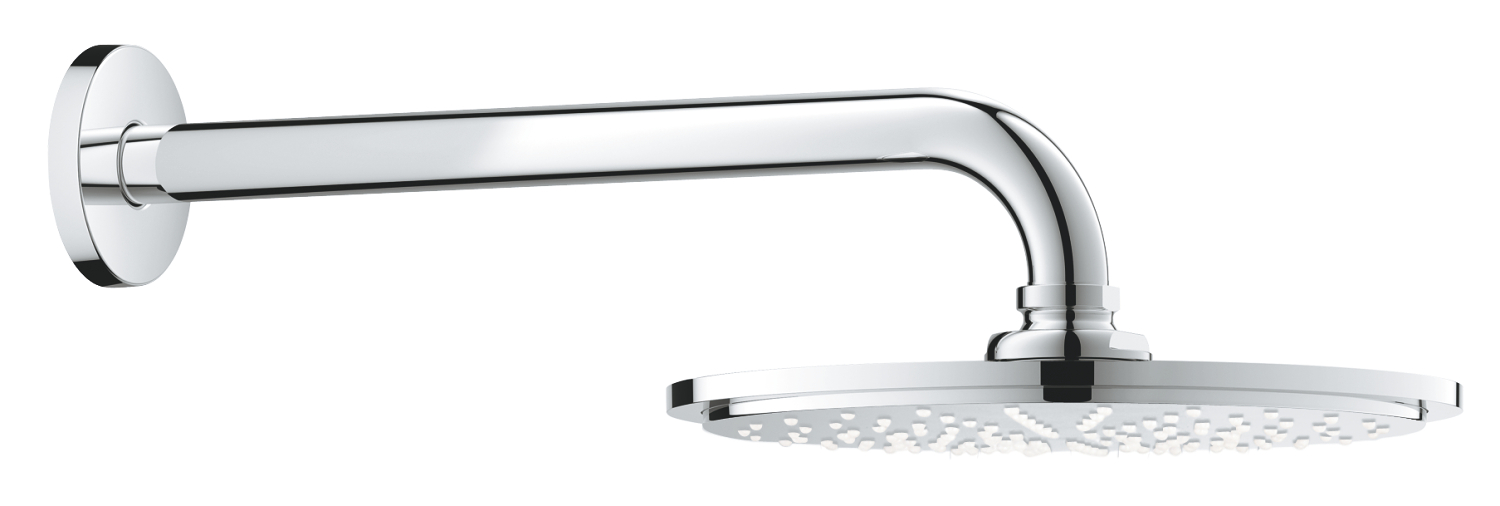 Grohe Dus fix grohe rainshower cosmopolitan 210, aparent, 1/2'', 210 mm, 1 pulverizare, anti-calcar, crom, 26052000