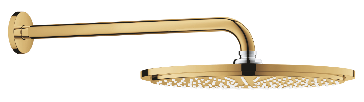 Grohe Dus fix grohe rainshower cosmopolitan 310, 1/2'', 310 mm, 1 functie, lucios, auriu, 26066gl0