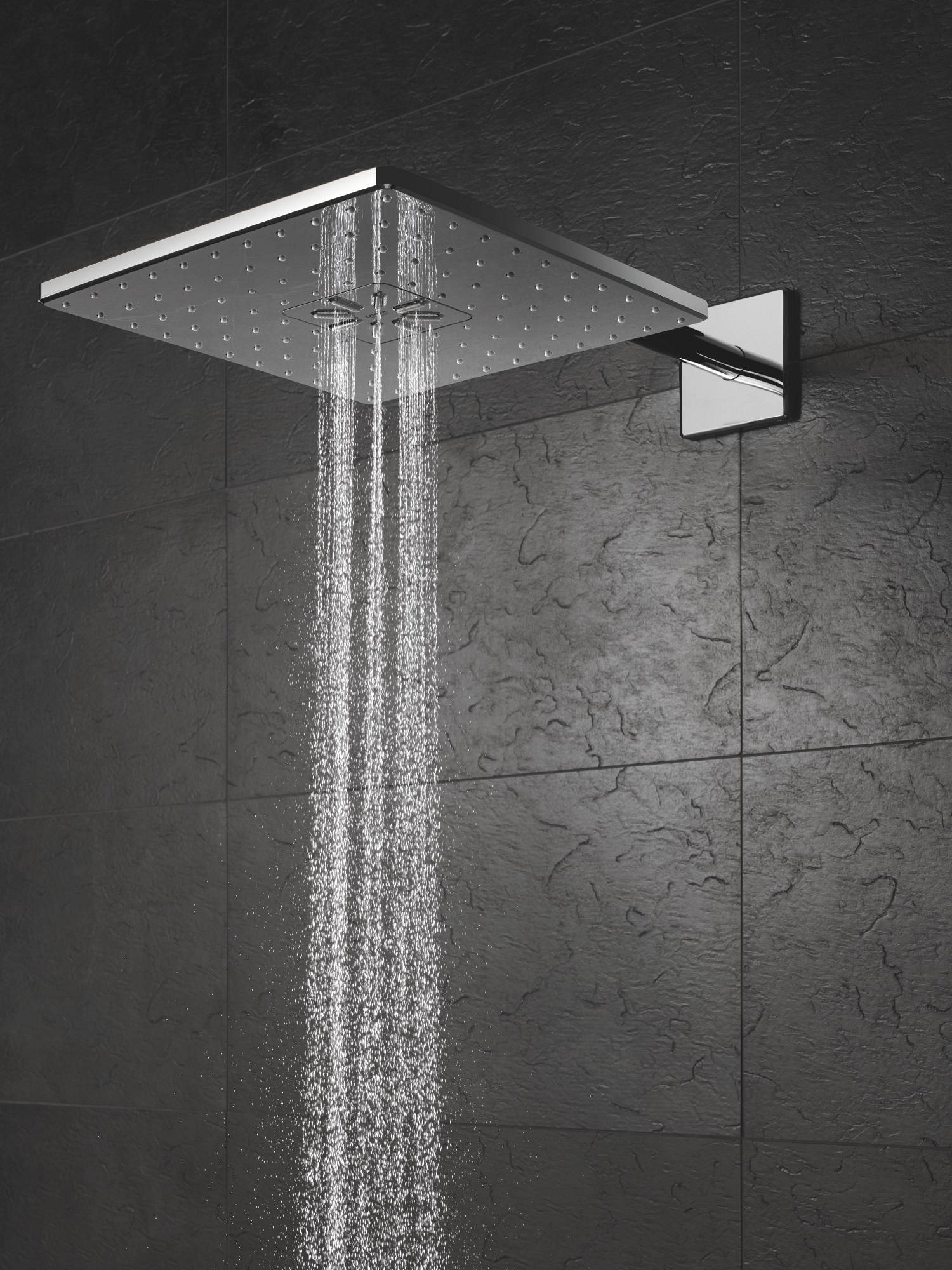 Dus fix Grohe 26479000, 310 mm, 1 bar, 430 mm, 2 pulverizari, 26484000 cod valva incastrata, pivotant, Crom