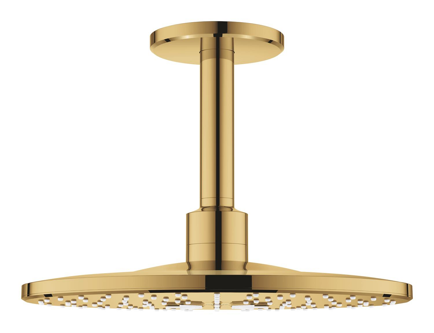 Grohe Dus fix grohe smartactive 310 mm, pe tavan, 2 functii, 310 mm, necesita valva, lucios, auriu, 26477gl0