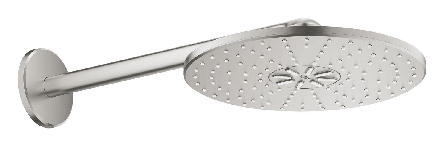 Grohe Dus fix grohe smartactive 310, pe perete, 310 mm, 2 functii, necesita valva, mat, otel satinat, 26475dc0
