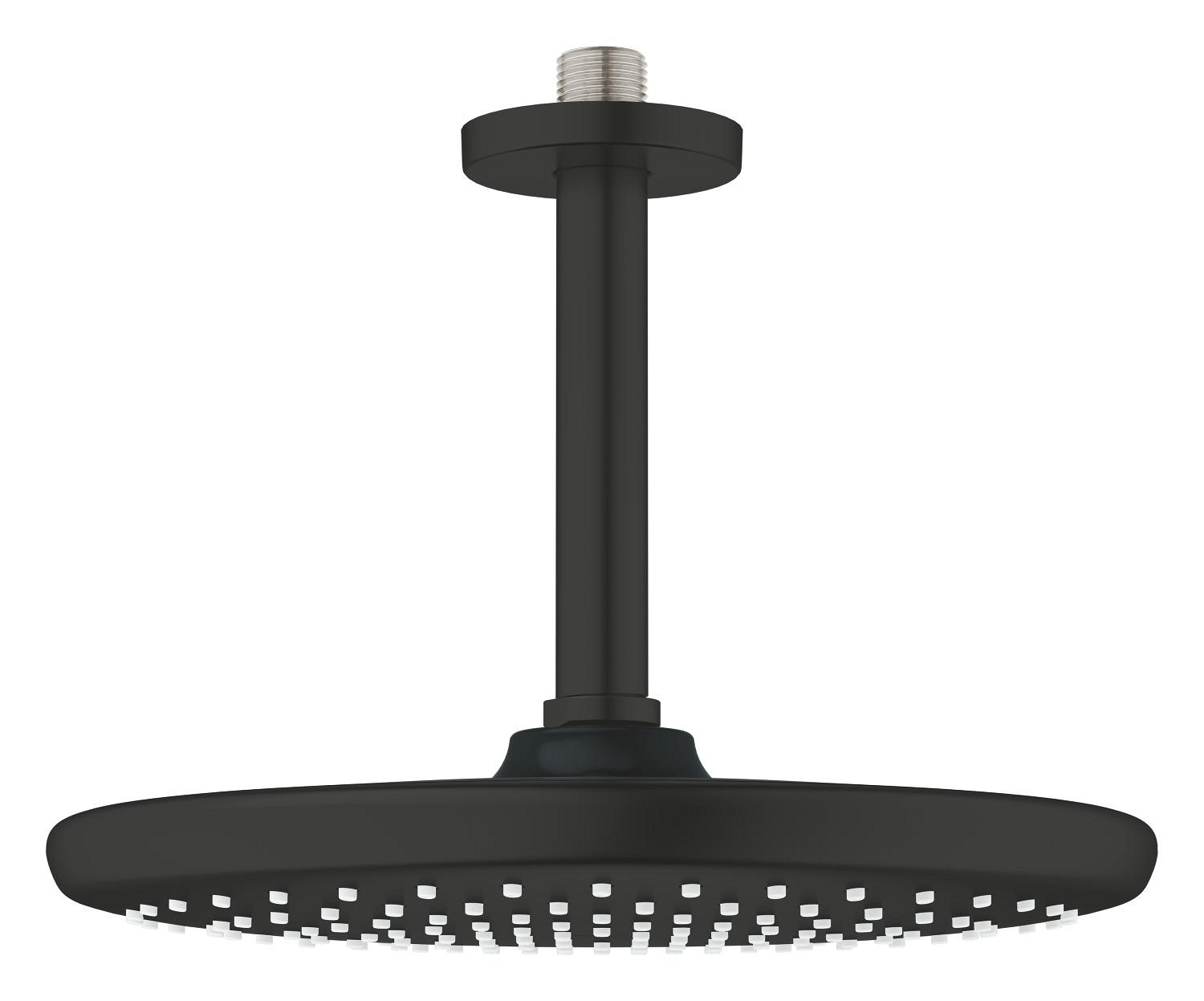 Dus fix Grohe 266692430, 250 mm, 1 bar, 189 mm, 1 pulverizari, 1/2 conexiune instalare, pivotant, Negru