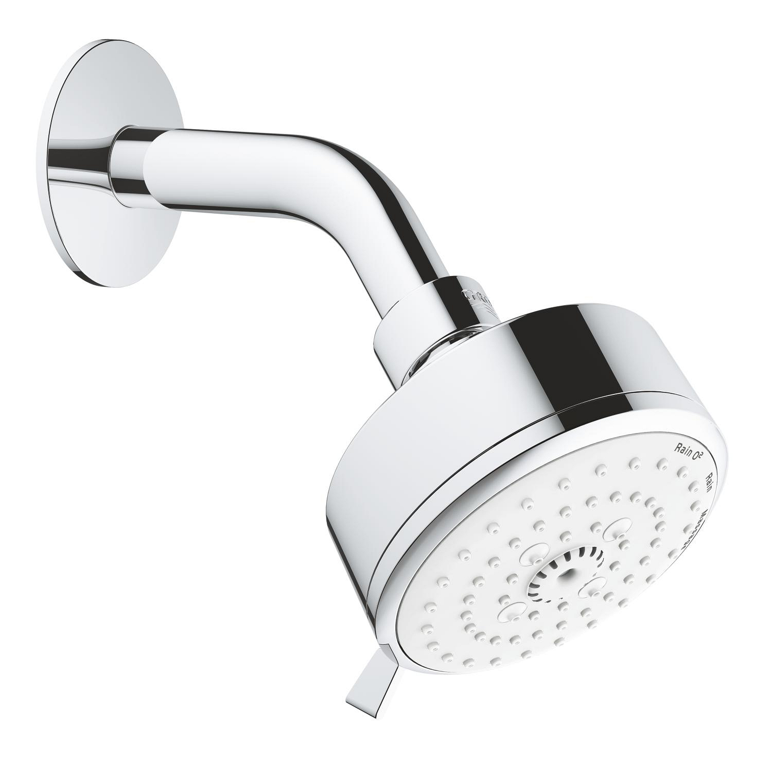Grohe Dus fix grohe tempesta, pe perete, 100 mm, 2 functii, crom, 26090001