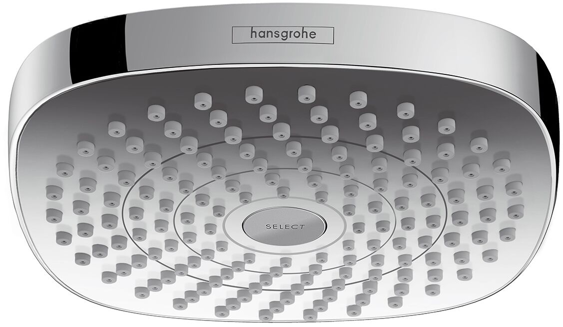 Hansgrohe Dus fix hansgrohe croma 26524000, 1/2'', 180 mm, 2 pulverizari, anti-calcar, crom