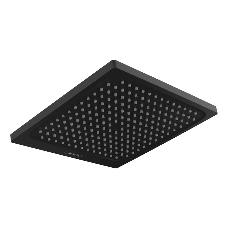 Hansgrohe Dus fix hansgrohe crometta 26726670, 1/2'', 240 x 240 mm, 1 pulverizare, anti-calcar, mat, negru