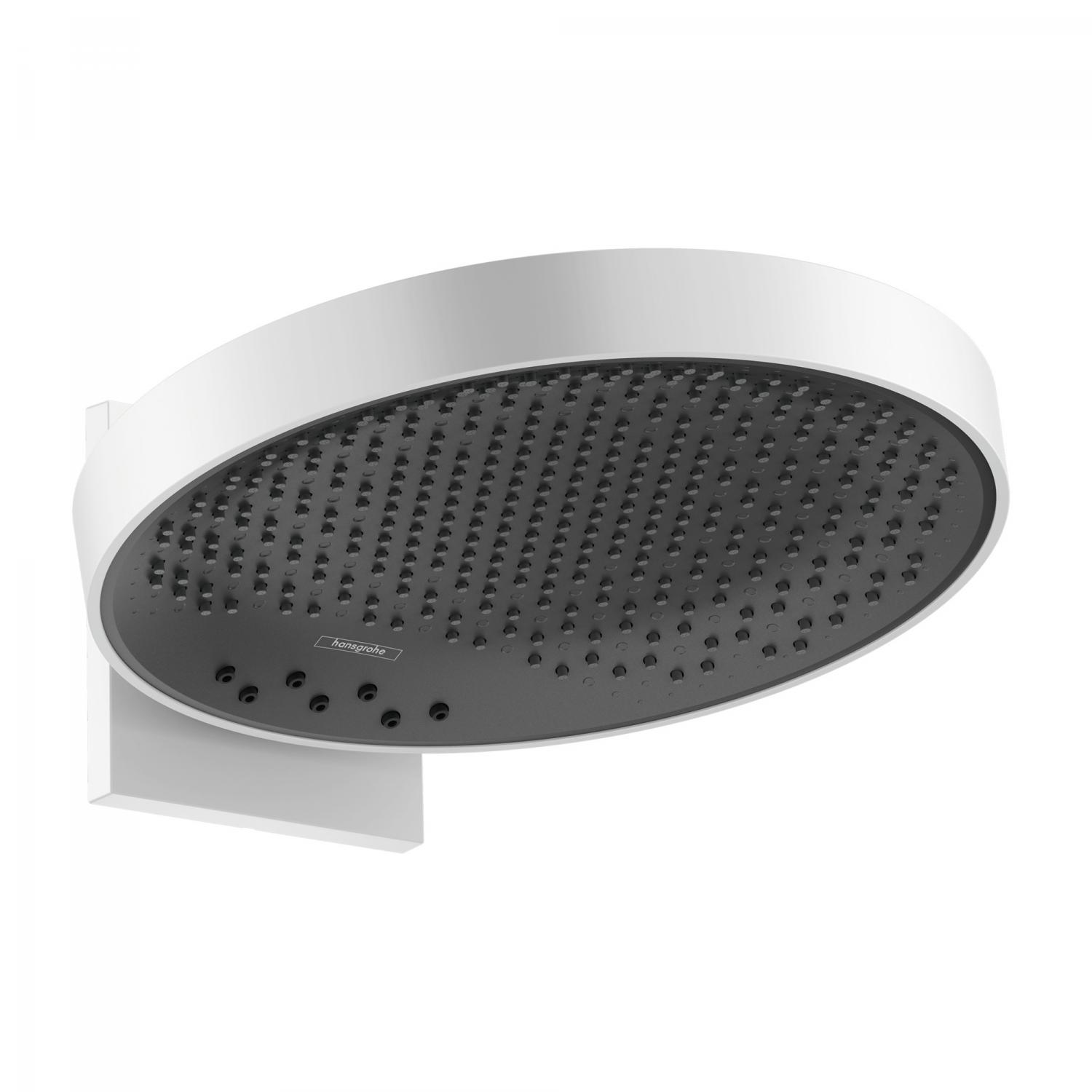 Hansgrohe Dus fix hansgrohe pulsify e, 360 mm, pe perete, 3 functii, necesita valva, mat, alb, 26234700
