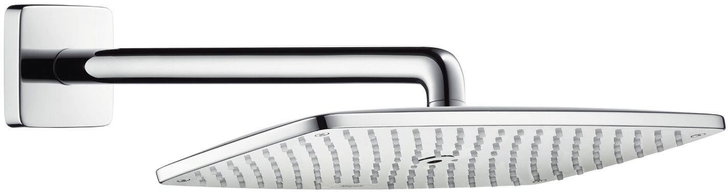 Hansgrohe Dus fix hansgrohe raindance 26605000, 1/2'', 360 x 190 mm, 1 pulverizare, anti-calcar, ecosmart, crom