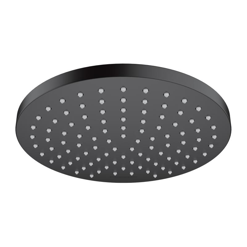 Hansgrohe Dus fix hansgrohe vernis blend 26271670, 1/2'', 200 mm, 1 pulverizare, anti-calcar, mat, negru
