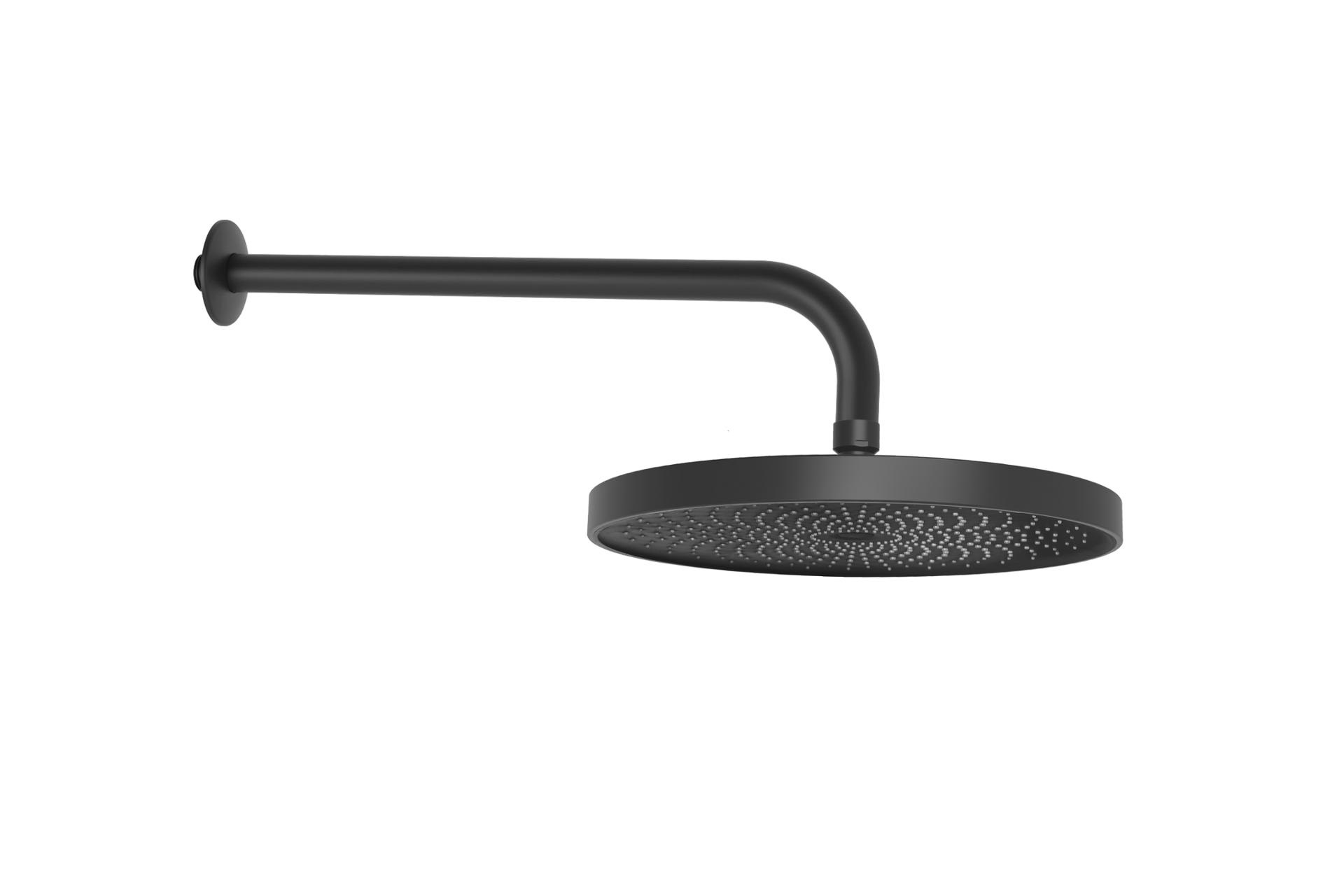 Kielle  Dus fix kielle oudee 20102se4, 1/2'', 260 mm, montare pe perete, 1 pulverizare, brat dus, mat, negru