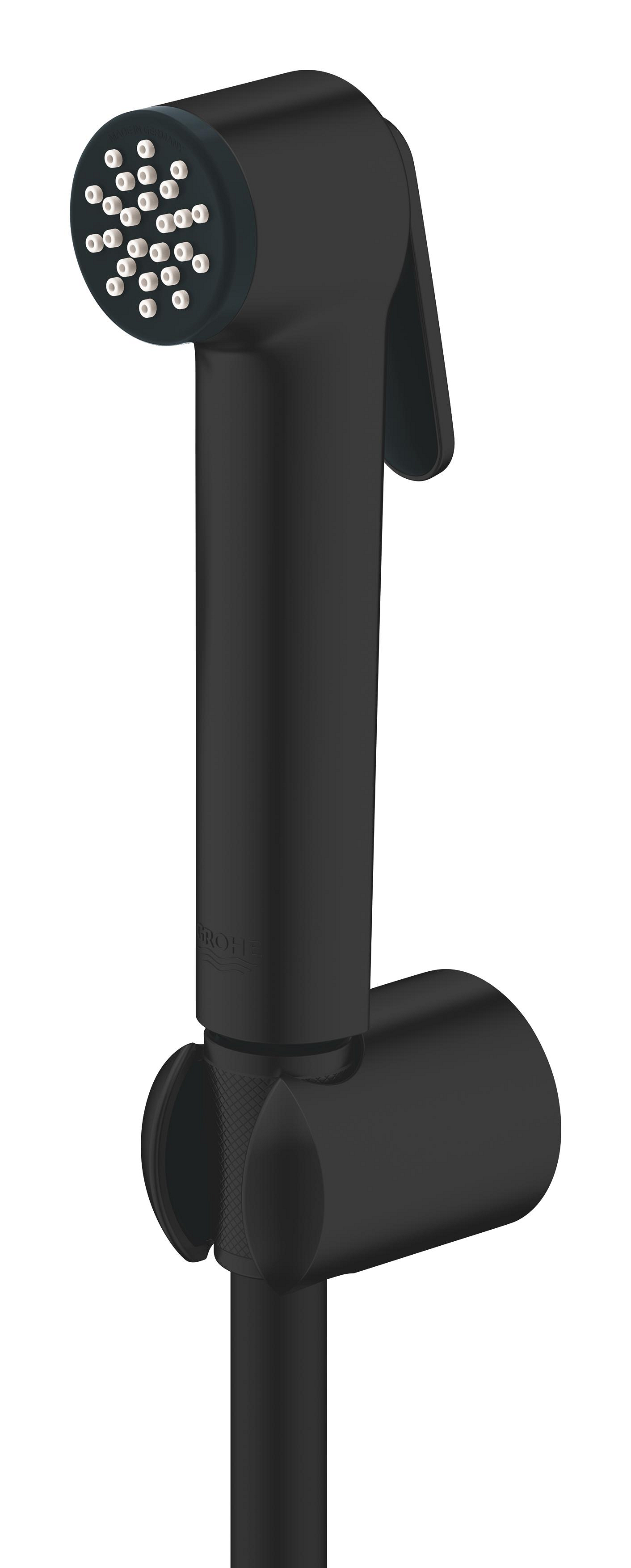 Dus igienic Grohe 1025302431, 1 bar, 36 mm, 1.25 m, 1 functii para dus, 1 orificii instalare, sistem anticalcar, Negru