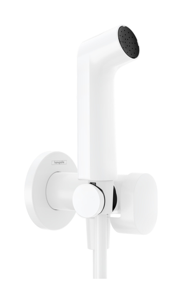 Hansgrohe Dus igienic hansgrohe bidette, 1/2'', 1 functie, suport, furtun, mat, alb,  29232700