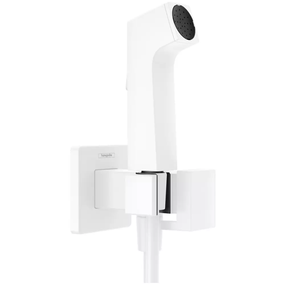 Hansgrohe Dus igienic hansgrohe bidette e, 1/2'', 1 functie, suport, furtun, mat, alb,  29233700
