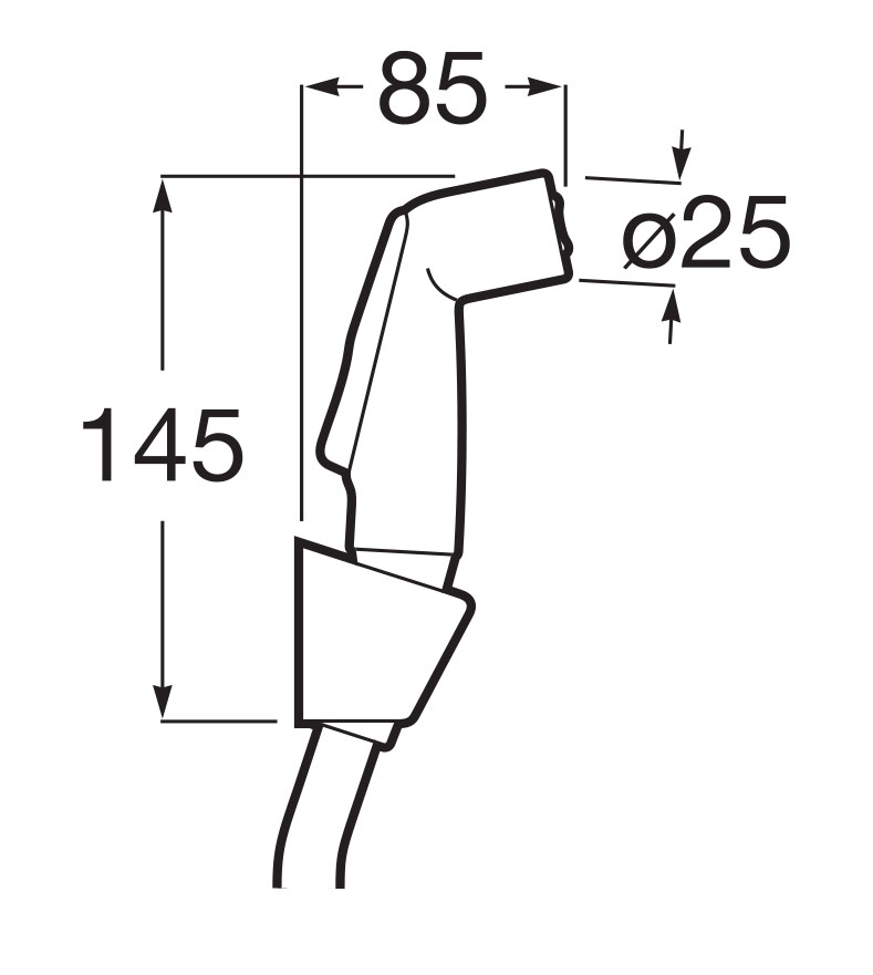 Para dus igienic Roca A5B9130B00, Dus igienic Be Fresh, tip comanda du