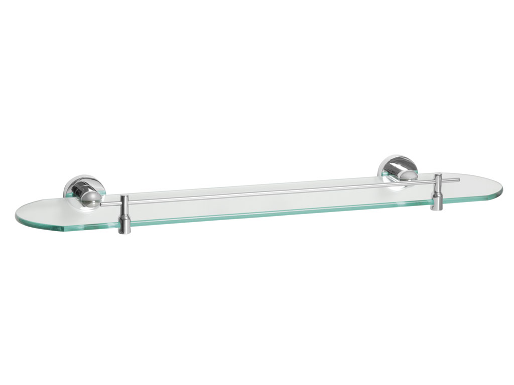 Bisk Etajera bisk foryou 01183, 525 mm, montare pe perete, fixare ascunsa, crom