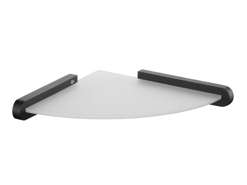 Bisk Etajera bisk futura 02956, 240 mm, montare pe colt, fixare ascunsa, negru