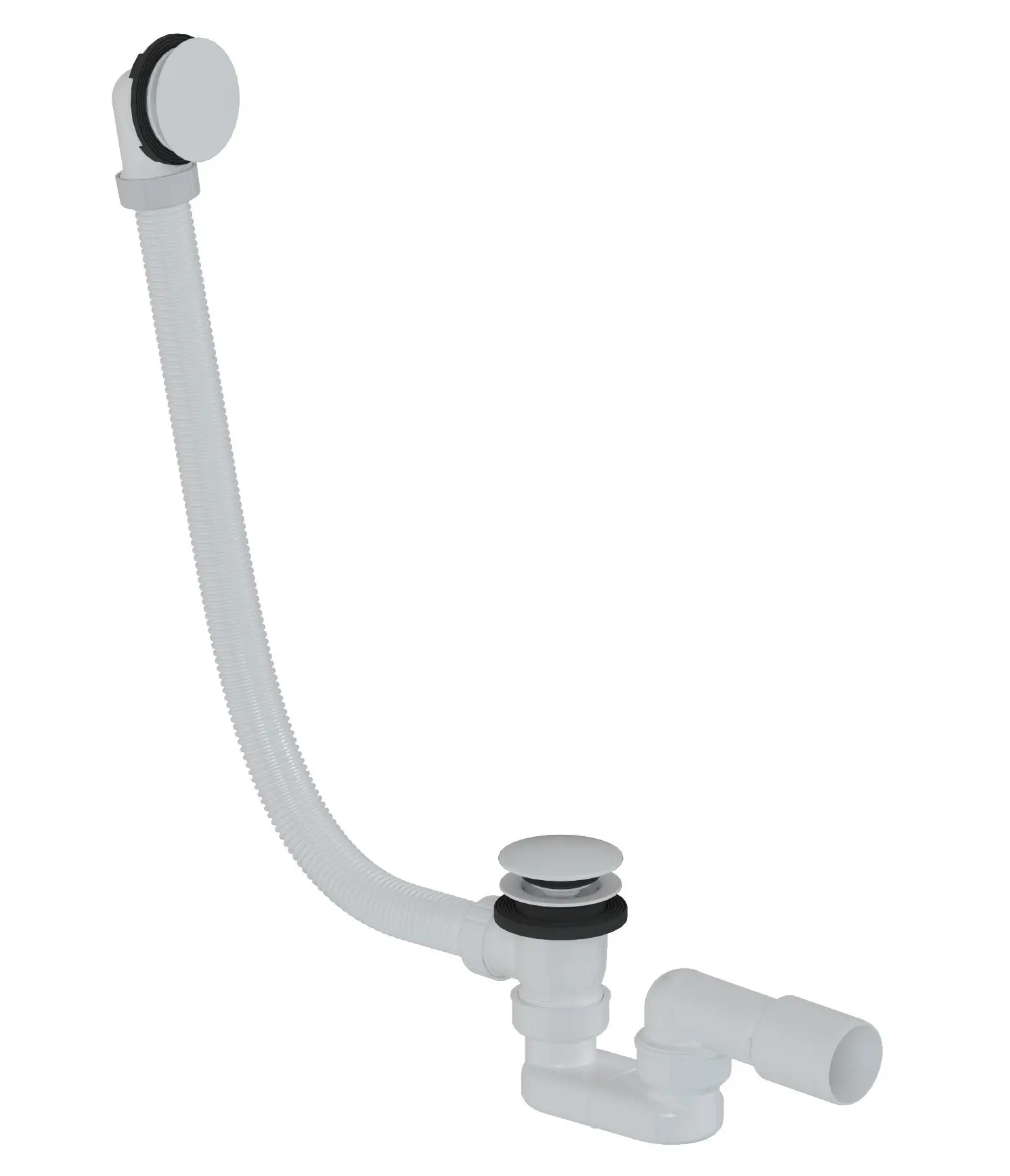 Kielle  Evacuare cada kielle, universala, 1000 mm, ventil, preaplin, mat, alb, 116010111
