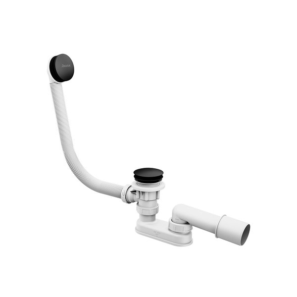 Ravak  Evacuare cada ravak, universala, 570 mm, inchidere push, mat, negru, x01746