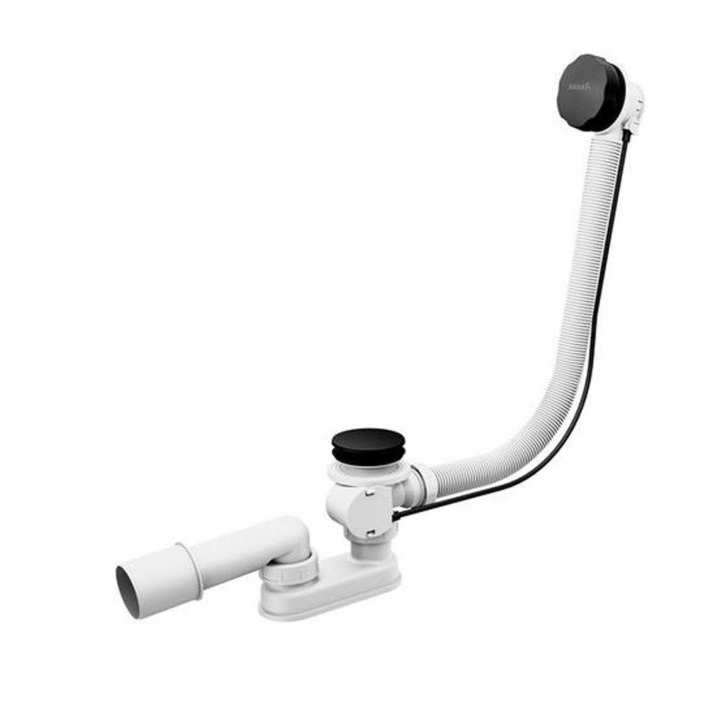 Ravak  Evacuare cada ravak, ventil, preaplin, 570 mm, bowden, mat, negru, x01745