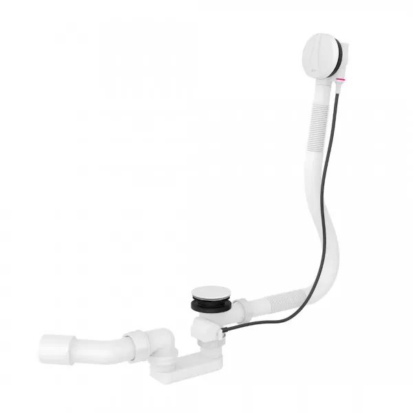 Evacuare cada Roca A24821300A, 50 mm, 38 l/min, 1000 mm, universal, ventil automat, cada baie utilizare, Alb