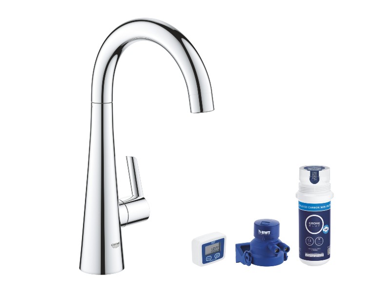 Grohe Filtru bucatarie grohe zedra, medie, tip c, include filtru, crom, 30026002-1st