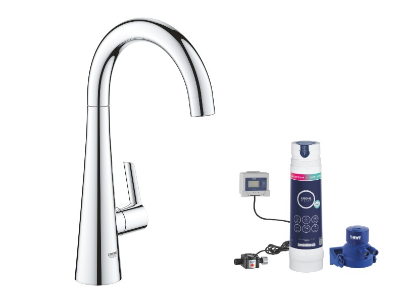 Grohe Filtru bucatarie grohe zedra, medie, tip c, include filtru, crom, 30026002-2st