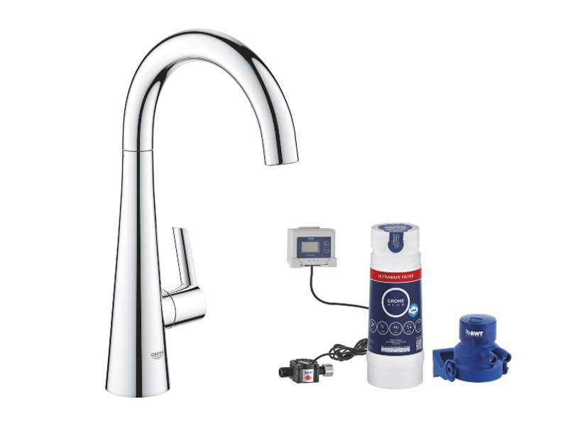 Grohe Filtru bucatarie grohe zedra, medie, tip c, include filtru, crom, 30026002-4st